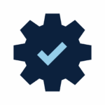 Checkmark inside a cog