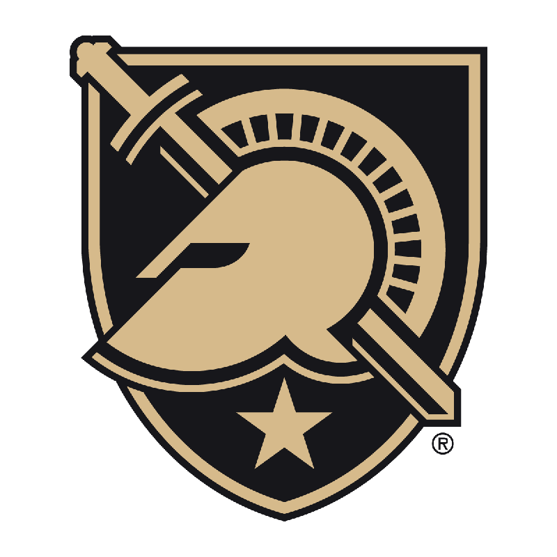 Army West Points logo with a gold and black shield, sword and helmet with a star at the bottom.