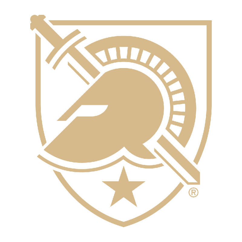Army West Points logo with a gold shield, sword and helmet with a star at the bottom.